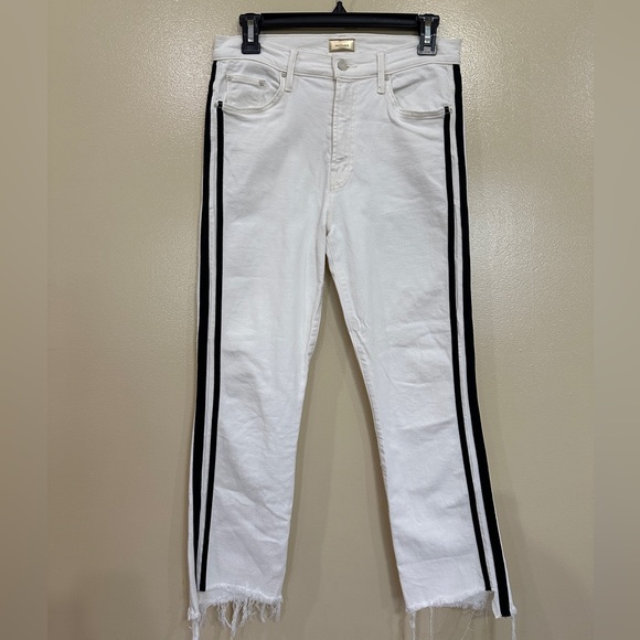 MOTHER Insider Crop Step Fray Whipping The Racer - Picture 2 of 9